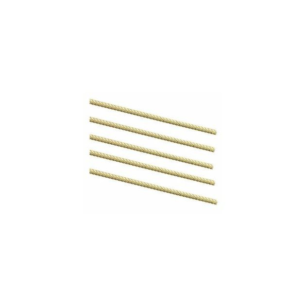 Dynaflex PentaTwist Gold - Zajišťovací drát, kulatý na retainery: 5 prutů po 35,5 cm