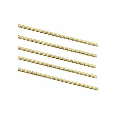 Dynaflex PentaTwist Gold - Zajišťovací drát, kulatý na retainery: 5 prutů po 35,5 cm