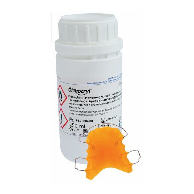 Orthocryl tekutina Neon oranzova 250 ml