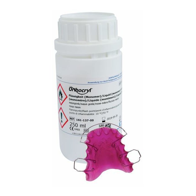 Orthocryl tekutina Neon ruzova 250ml