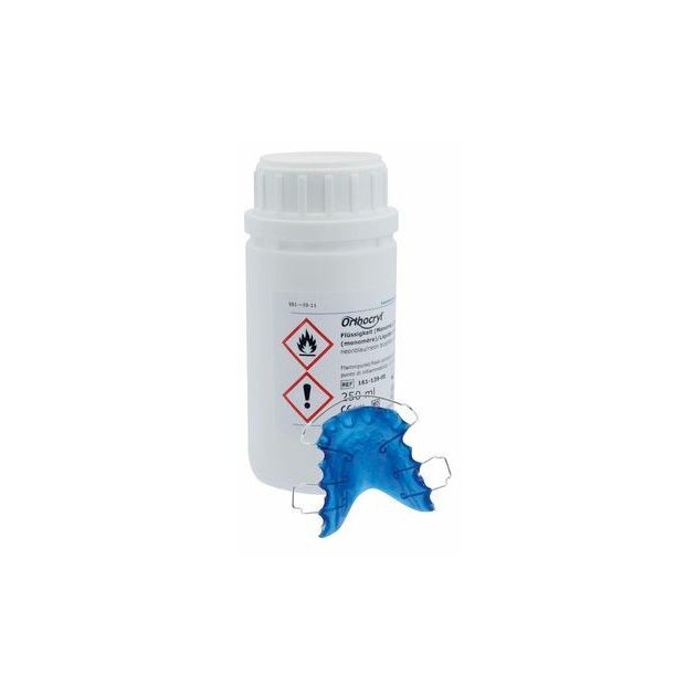 Orthocryl tekutina Neon modra250ml