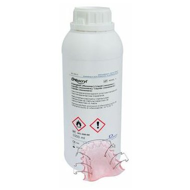 Orthocryl tekutina transparentni ruzova 1 L