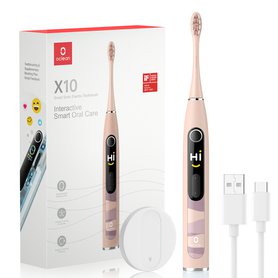 Oclean X10 sonický kartáček Pink, růžový