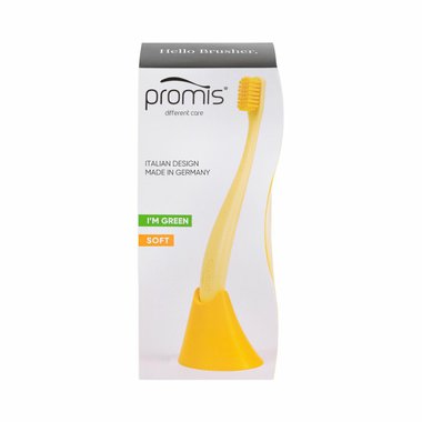 Promis Set kartáčku se stojanem, žlutý