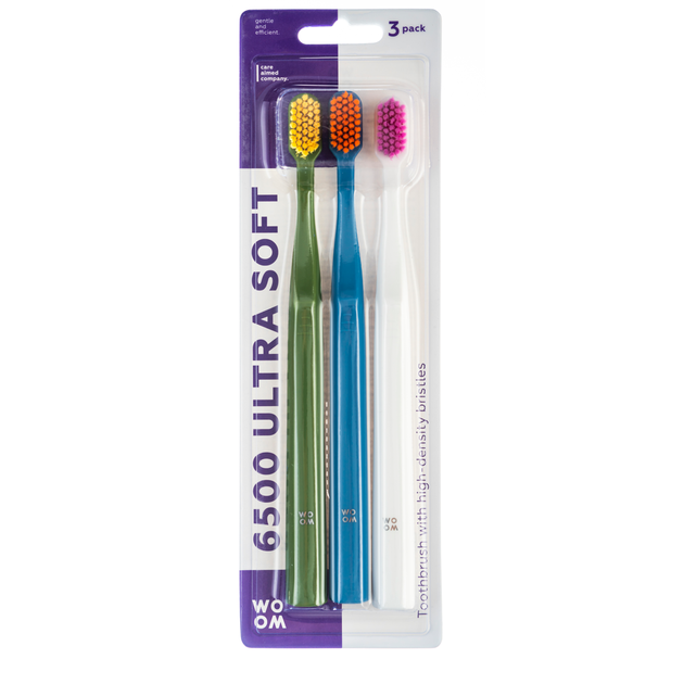 WOOM zubní kartáček 6500 ULTRA SOFT, 3pack