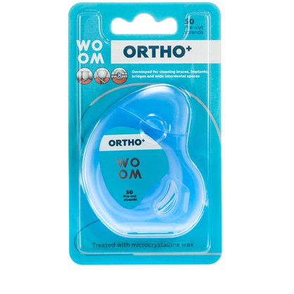 WOOM ORTHO+ortodontická zubní nit, 50 ks