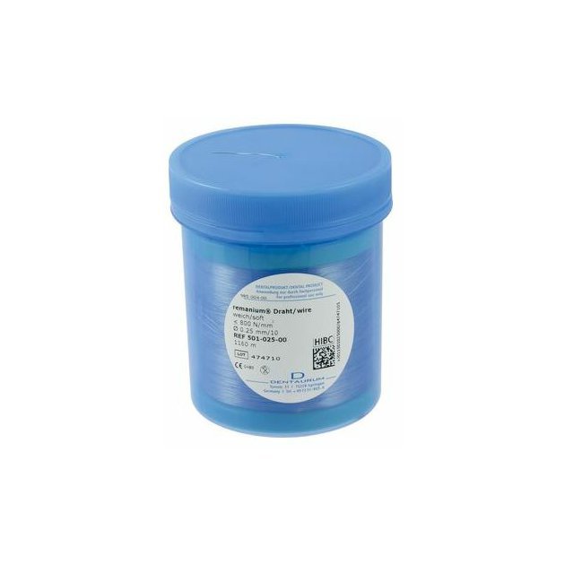 Dentaurum ligaturový drát remanium, kulatý 0,25 mm /10, měkký, délka 1160 m