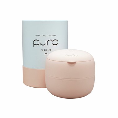 PURO Purifier M - Ultrazvuková čistička na rovnátka a náhrady, růžová
