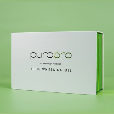 PUROPRO Teeth Whitening Gel 6% Hydrogen Peroxide 6x3 ml