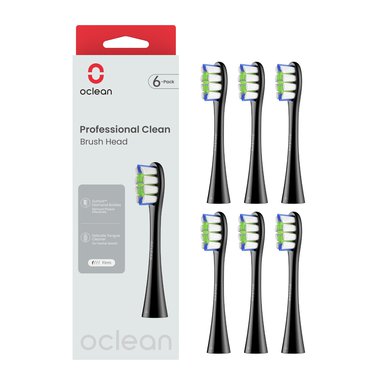 Oclean náhradní hlavice Professional Clean P1C5 B06 - 6 ks, černé