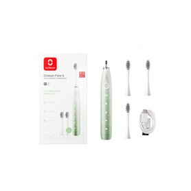Oclean Flow S Green Set - sonický kartáček zelený a 3 hlavice Oclean Flow S Green Set - sonický kartáček zelený a 3 hlavice