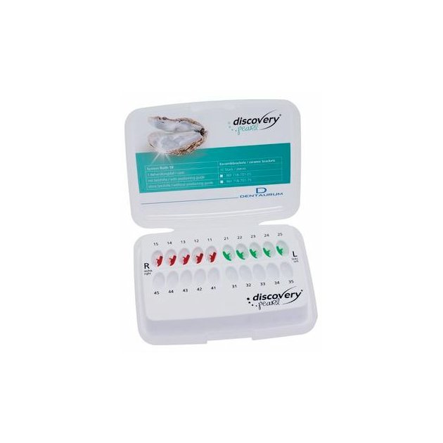 ObrázekDentaurum Zámky Discovery Pearl® Roth 18 - sada HČ 15-11/21-25 / 10ks