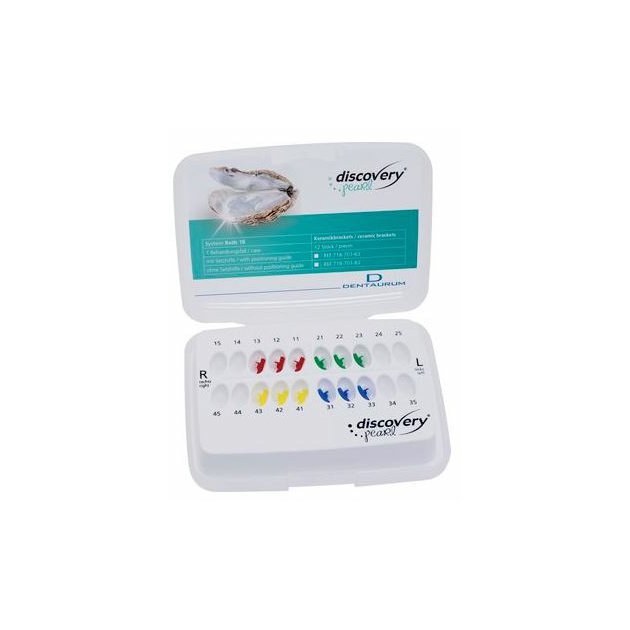 Dentaurum Zámky Discovery Pearl® Roth 18 - sada HČ+DČ 13-11/21-23 / 43-41/31-33/