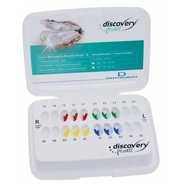 Dentaurum Zámky Discovery Pearl® MBT 18 - sada HČ+DČ 13-11/21-23 / 43-41/31-33/ 12ks