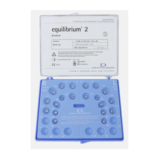 Dentaurum ZámkyEquilibrium® Roth 22 - sada 1 pac. - 20 ks