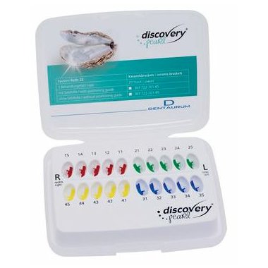 Dentaurum Zámky Discovery Pearl® Roth 22 - sada HČ+DČ 15-11/21-25 / 45-41/31-35/ 20ks