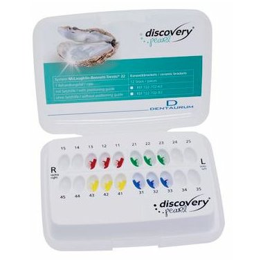 ObrázekDentaurum Zámky Discovery Pearl® MBT 22 - sada HČ+DČ 13-11/21-23 / 43-41/31-33/ 12k