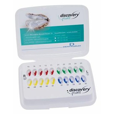 Dentaurum Zámky Discovery Pearl® MBT 22 - sada HČ+DČ 15-11/21-25 / 45-41/31-35/ 20ks