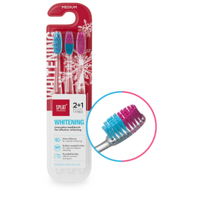 SPLAT Professional WHITENING zubní kartáčky triplepack MEDIUM, 3 ks