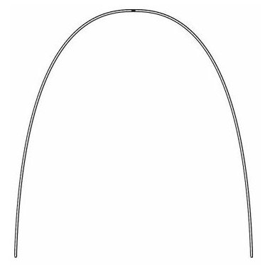 Dentaurum oblouk Dentaflex D/15, 6x spletany Co-axial, 0,38mm- 10 ks