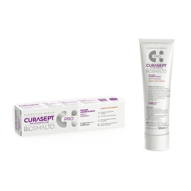 Curasept BIOSMALTO MOUSSE Sensitive Teeth pěna na citlivé zuby Ovocná, 50 ml