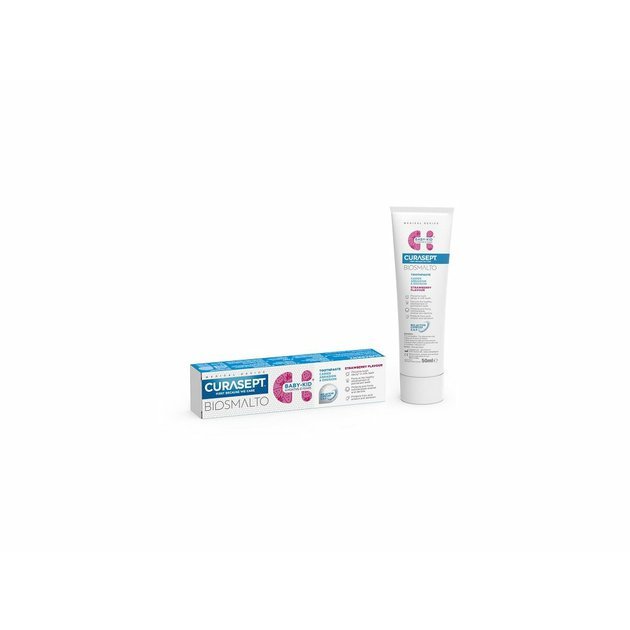 Curasept BIOSMALTO Baby-Kid dětská zubní pasta do 6 let Jahoda, 50 ml