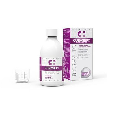Curasept BIOSMALTO Sensitive Teeth ústní voda, 300 ml