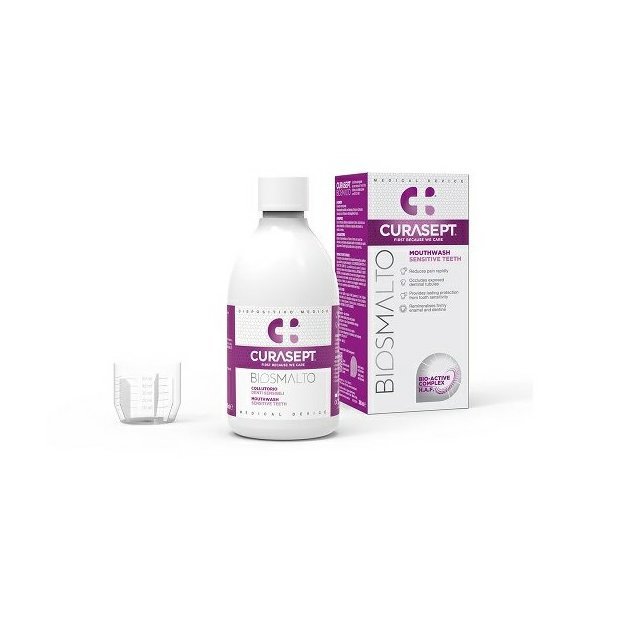 Curasept BIOSMALTO Sensitive Teeth ústní voda, 300 ml