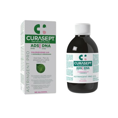 CURASEPT ADS DNA ASTRINGENT PRO ústní voda 0,2% CHX s hamamelis, 200 ml
