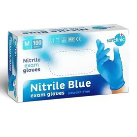 SOFTCLINIC nitrilové rukavice modré 100ks vel. M
