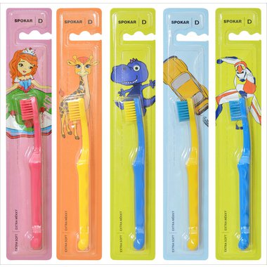 SPOKAR D dětský zubní kartáček 3432 extra měkký do 6 let