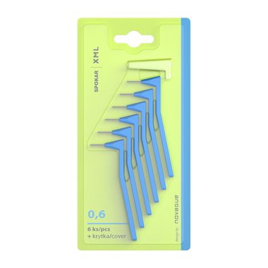 SPOKAR XML mezizubní kartáčky 0,6mm modré 6ks_1