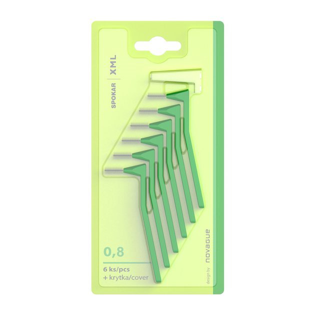 SPOKAR XML mezizubní kartáčky 0,8mm zelené 6ks_1