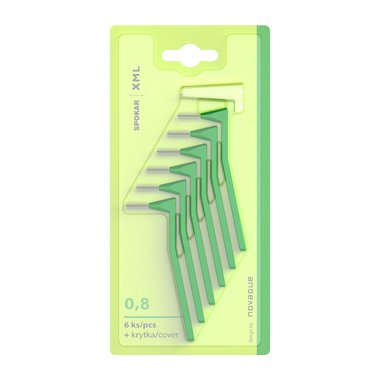 SPOKAR XML mezizubní kartáčky 0,8mm zelené 6ks_1