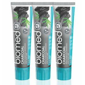 BIOMED sada Charcoal zubní pasta 3x100g