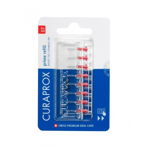 CURAPROX CPS 07 prime refill červený (8ks) blistr