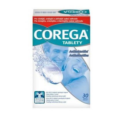 Corega Antibakteriální čisticí tablety, 30 ks