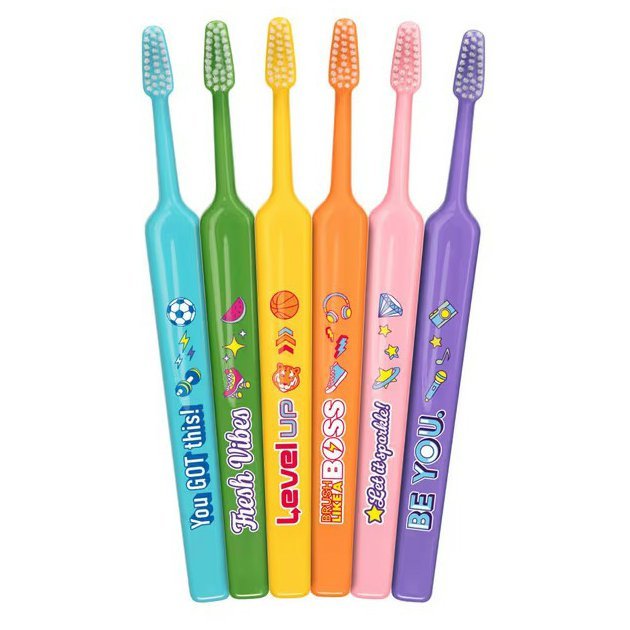 TePe Select Compact X-SOFT - zubní kartáček pro děti pastelove