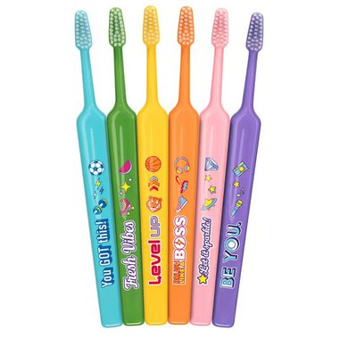 TePe Select Compact X-SOFT - zubní kartáček pro děti pastelove