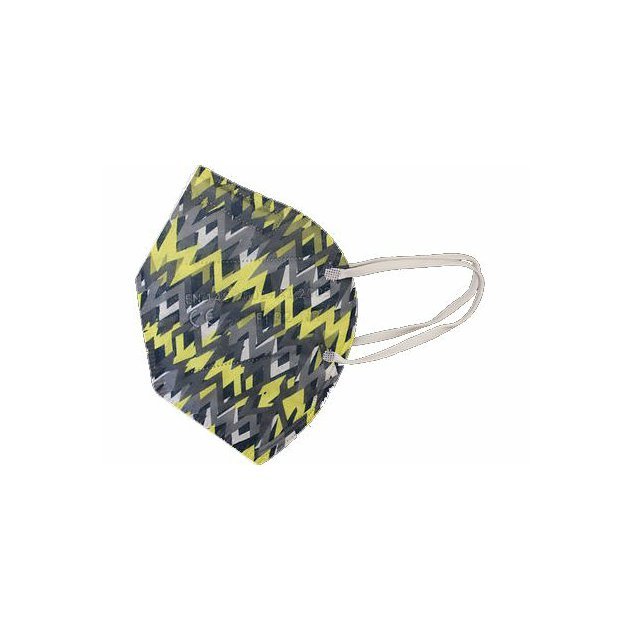 Nanorespirátor Balerina bez ventilu - FFP2 - 1 ks žluto-černá
