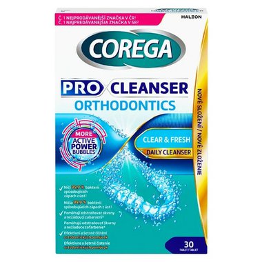 Corega Pro Cleanser Orthodontics cistici tablety 30 ks