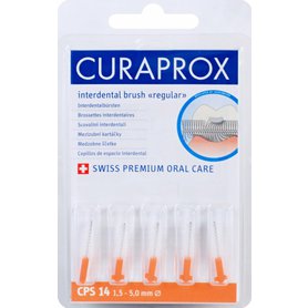 CURAPROX CPS 14 regular refill konický oranžový (5ks) blistr