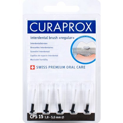 CURAPROX CPS 15 regular refill černý (5ks) blistr