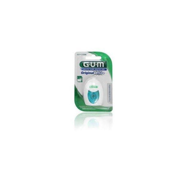 GUM Original White bělicí zubní nit s fluoridy 30 m
