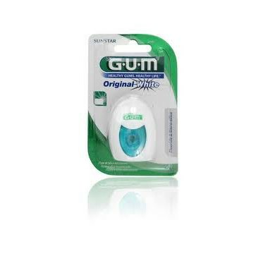 GUM Original White bělicí zubní nit s fluoridy 30 m