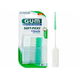 GUM Soft Picks Regular mezizubní kartáčky s fluoridy, 40 ks