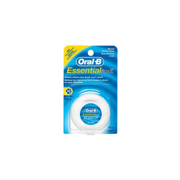 Oral-B Dentální nit Essential Floss - voskovaná 50 m