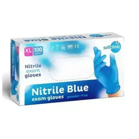 SOFTCLINIC nitrilové rukavice modré 100ks vel. XL