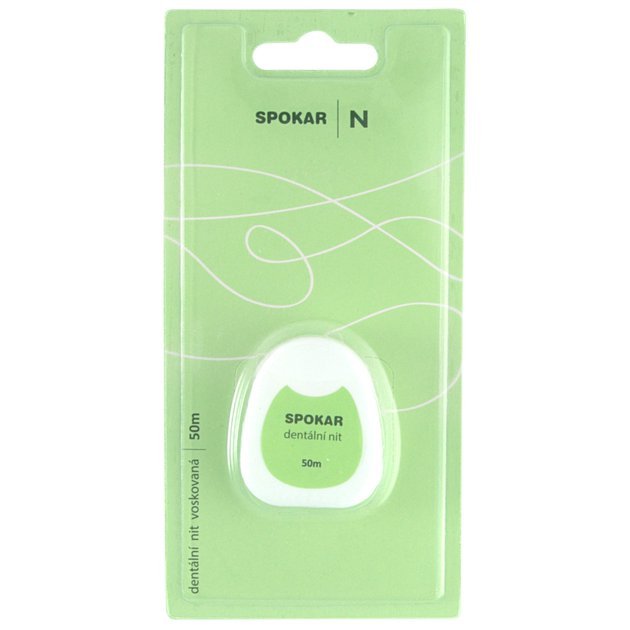 SPOKAR N Dentální nit voskovaná - 50m