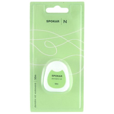 SPOKAR N Dentální nit voskovaná - 50m